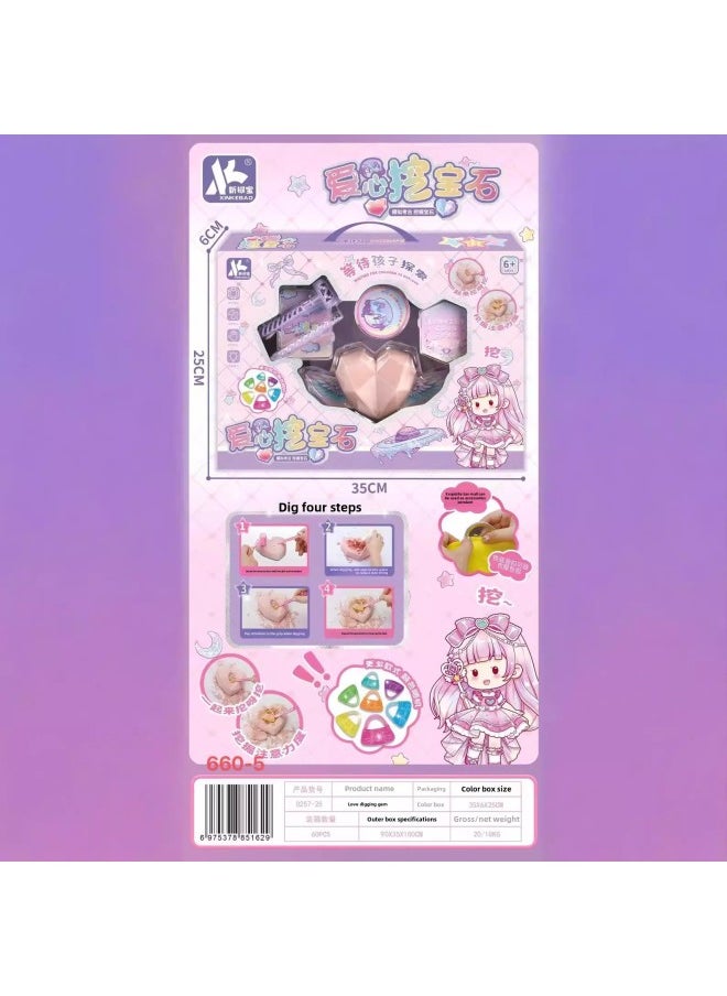 Generic - Children's Archaeological Toy Set Mine Digging Toys Digging Gems Dinosaur Fossils Archaeological Blind Box Tutoring Class Gifts-Color:0257-27 Original Stone Apporer - Image 1