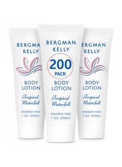 BERGMAN KELLY Travel Size Lotion (1 fl oz, 200 PK, Tropical Waterfall), Delight Your Guests with an Invigorating and Refreshing Body Lotion, Quality Mini and Small Size Guest Hotel Toiletries in Bulk - pzsku/Z9C1F8B9ED43A202A6A95Z/45/_/1728309052/51ee07a1-d127-4a2b-93d5-c68ec839c35d