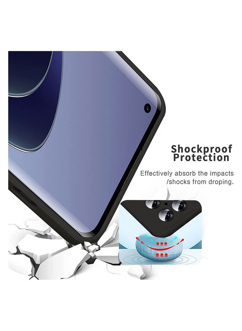 فيسوس علبة السيليكون لـ OnePlus 10 Pro ، حالة وقائية كاملة لللمس حريري ، غطاء مقاوم للصدمات مع بطانة الألياف الدقيقة لـ (OnePlus 10 Pro ، Black) - Image 2