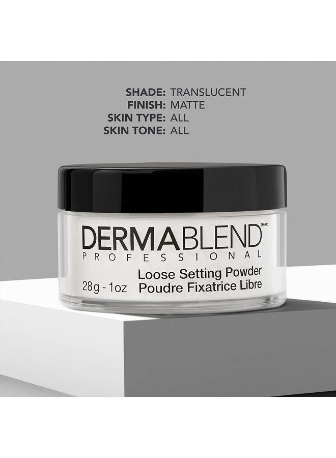 Dermablend بودرة تثبيت فضفاضة، بودرة وجه مكياج وبودرة إنهاء، لمسة مطفية وتحكم في اللمعان - Image 4