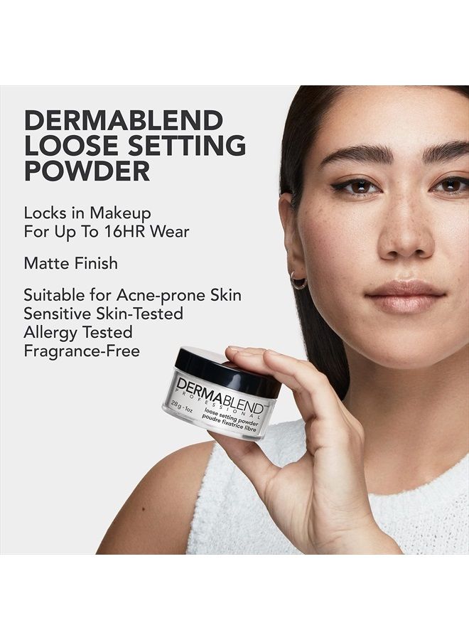 Dermablend بودرة تثبيت فضفاضة، بودرة وجه مكياج وبودرة إنهاء، لمسة مطفية وتحكم في اللمعان - Image 5