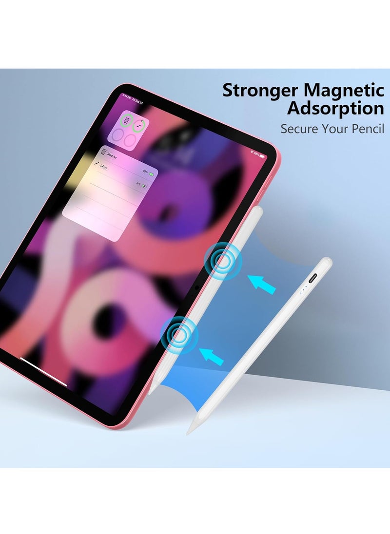 ماركة غير محددة قلم ستايلس لأجهزة iPad (2018-2023) – شحن سريع، رفض راحة اليد، دقة عالية، متوافق مع iPad Pro، Air، Mini، وأجهزة iPad الجيل 6-10  - Image 2