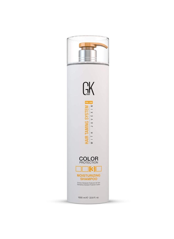 GK Hair Moisturizing Shampoo 1000Ml For Hydrating Color Protection Dry Damage Curly Frizzy Thinning Color Treated Hair Repair Organic Paraben Sulfate Free  - Image 1