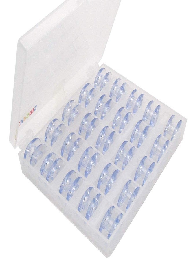 CKPSMS brand -#172222P Plastic Drop-In Bobbins fit for Singer 66 99 Class Bernina 719 White 8600 8800 (25PCS+ BOX) - Image 1