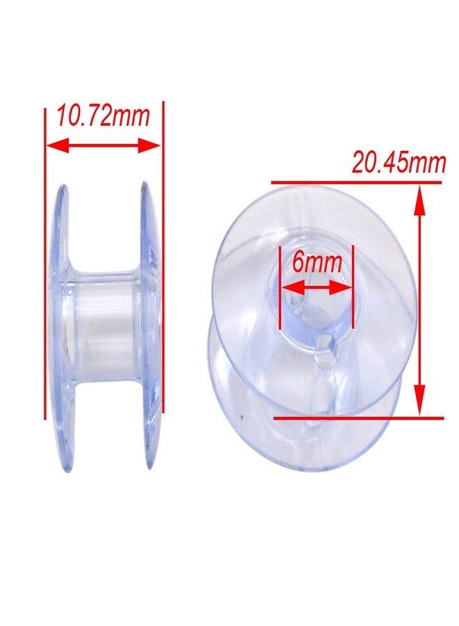 CKPSMS brand -#172222P Plastic Drop-In Bobbins fit for Singer 66 99 Class Bernina 719 White 8600 8800 (25PCS+ BOX) - Image 3
