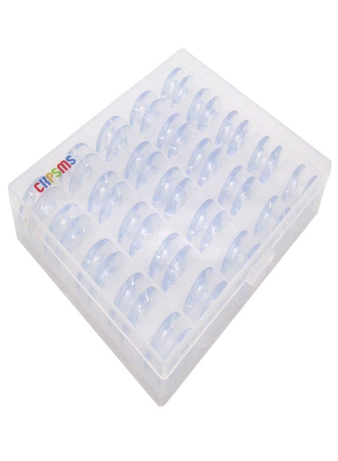 CKPSMS brand -#172222P Plastic Drop-In Bobbins fit for Singer 66 99 Class Bernina 719 White 8600 8800 (25PCS+ BOX) - Image 2