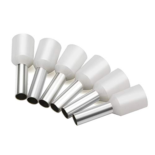 XHF 1000 PCS AWG 18/1.0mm² Wire Ferrules Insulated Copper Crimp Connectors, Crimp Pin Cord End Terminals White - Image 2