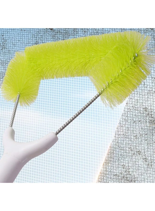 Extendable Window Screen Cleaning Brush No Removal Window Screen Cleaner Long Handle Dust Cleaning Tool 120x20cm for Home Window Screen Cleaning and High Rise Cleaning - Image 2