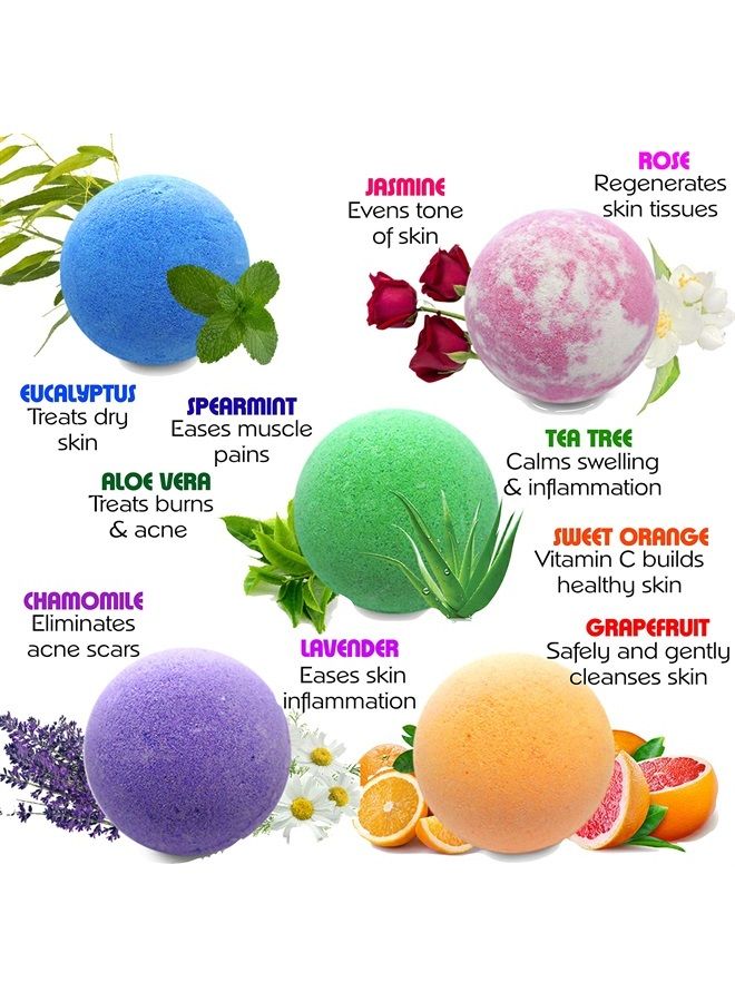 Purelis Relaxing Bath Bombs for Men & Women! 50 Wholesale Bath Bombs Individually Wrapped. Bulk Aromatherapy Essential Oil Bath Bombs for Adults Teens Kids! Bath Fizzies #1 Best Pampering Gifts for Women! - Image 2