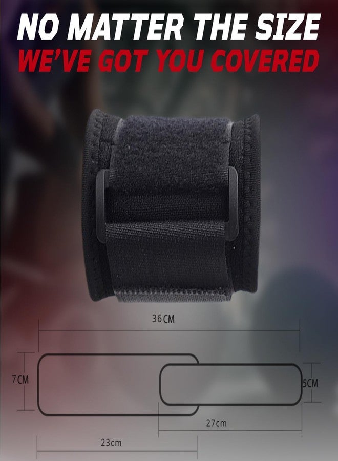 Homeaura® Tennis Elbow Support Band for Men and Women | Adjustable Wrist Brace with Compression Pad for Tendonitis Pain Relief | Elbow Wrist Support for Golf Sports Gym Workout (Black) - Image 5