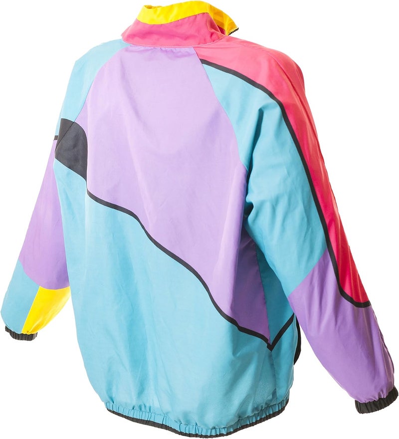 Funny Guy Mugs Gnarly 80s & 90s Retro Neon Windbreaker - X-Large - Image 5