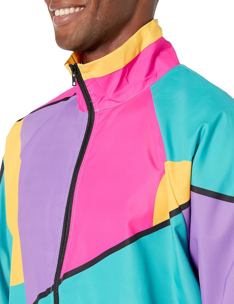 Funny Guy Mugs Gnarly 80s & 90s Retro Neon Windbreaker - X-Large - Image 2