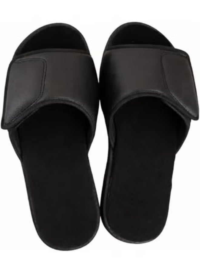 Medical Comfort Slippers for Diabetic and Sensitive Feet, Lightweight EVA Shock-Absorbing Sole with Full Cushioning and Easy-Clean Upper – Size 40 Black - Image 1