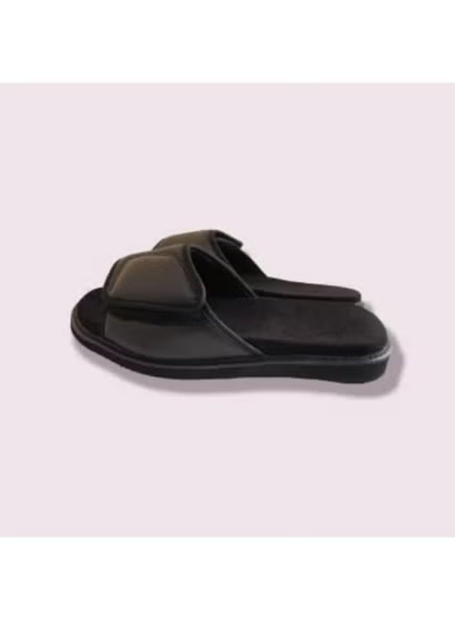 Medical Comfort Slippers for Diabetic and Sensitive Feet, Lightweight EVA Shock-Absorbing Sole with Full Cushioning and Easy-Clean Upper – Size 40 Black - Image 2