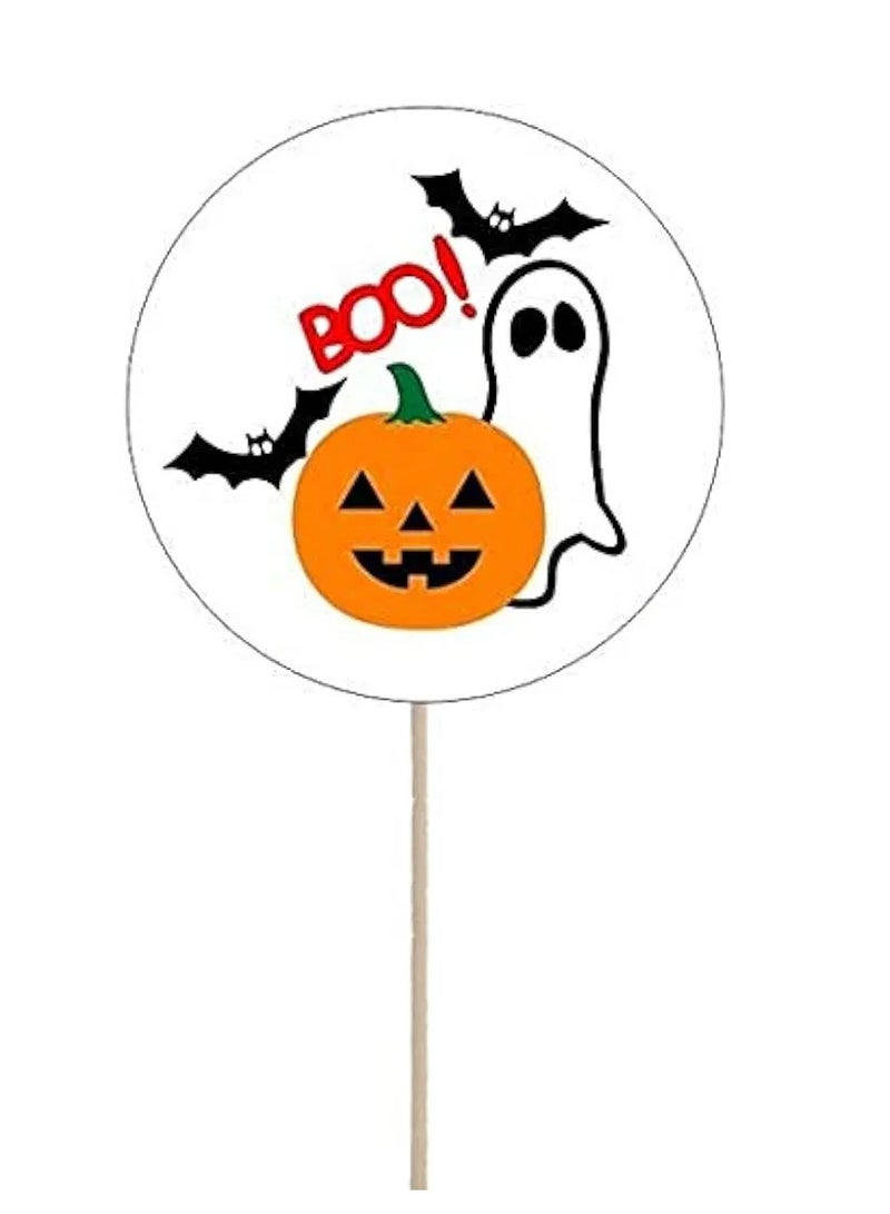 Paper card Cupcake halloween Decoration 12 Toppers Pcs set 