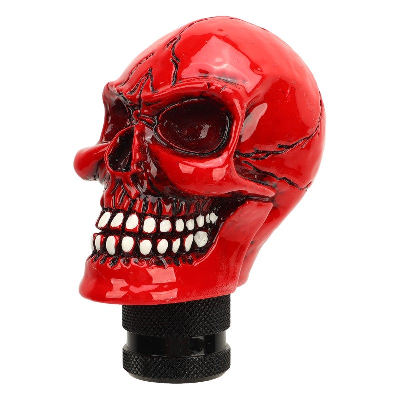 Skull Gear Shift Knob Universal Resin Car Shifter Handle - Lightweight Skeleton Design Manual Lever Stick for All Manual Transmission Vehicles - Image 3