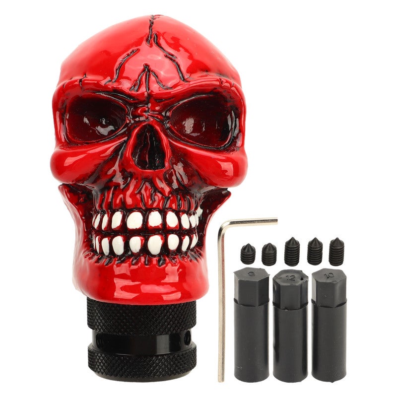 Skull Gear Shift Knob Universal Resin Car Shifter Handle - Lightweight Skeleton Design Manual Lever Stick for All Manual Transmission Vehicles - Image 1
