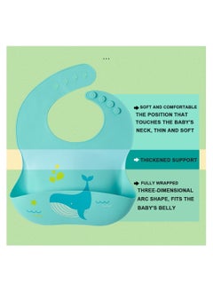Muslin Tree 2-Piece Waterproof Silicone Baby Bibs  - Image 5