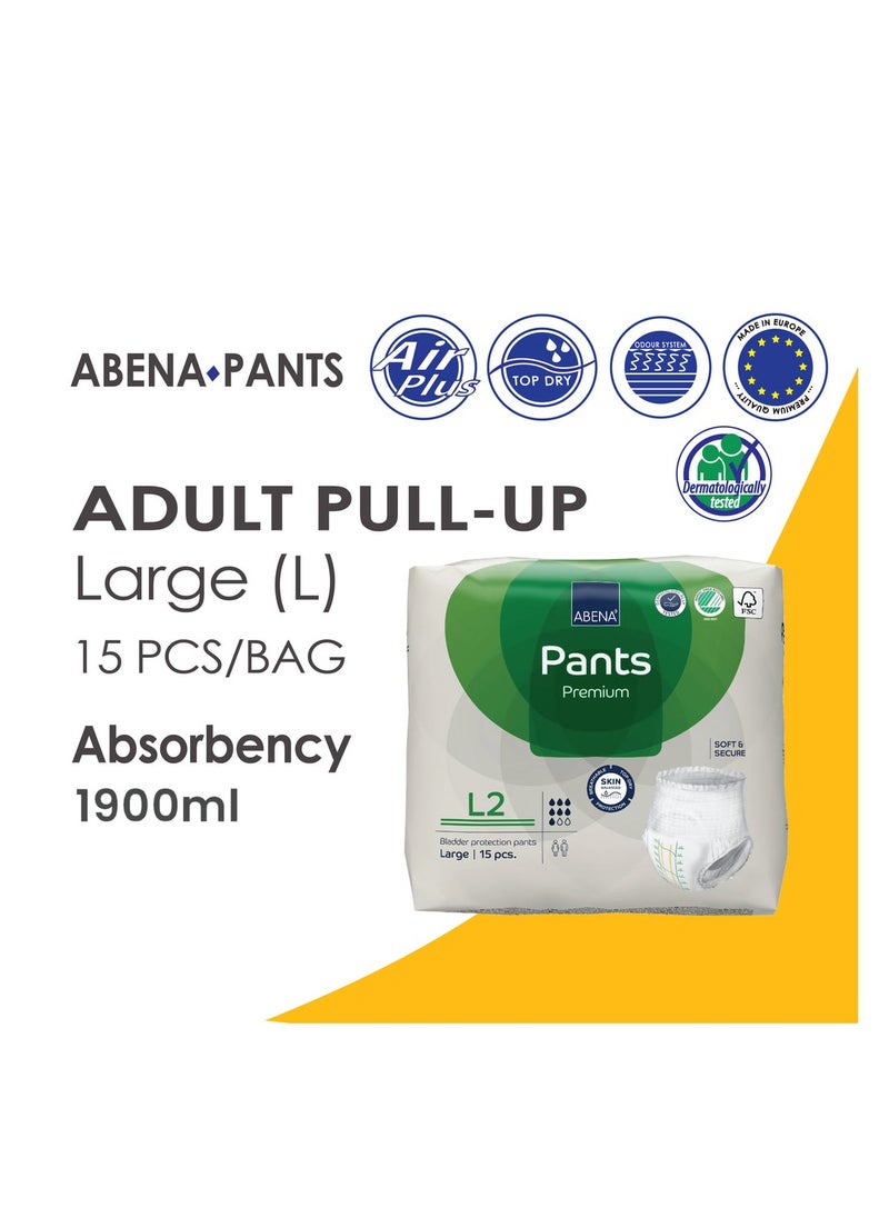 Abena - Abena Diaper Pants Large 15S - Image 1
