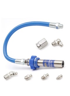 SYOSI High Pressure Grease Coupler, Grease Coupler Fittings Hose Extensions, 8th Generation Lock Clamp Type Grease Gun Tip Adapter Nozzles ,Fits All Grease Fast Lock and Release  - Image 1