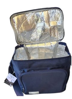 Beach Cool Hot and Cold Lunch Bag - Padded and High Quality Material - Adjustable Strap - 10 Liter - Blue  - Image 2