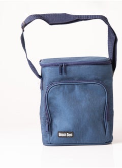 Beach Cool Hot and Cold Lunch Bag - Padded and High Quality Material - Adjustable Strap - 10 Liter - Blue  - Image 1