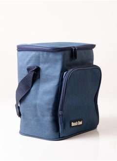 Beach Cool Hot and Cold Lunch Bag - Padded and High Quality Material - Adjustable Strap - 10 Liter - Blue  - Image 3