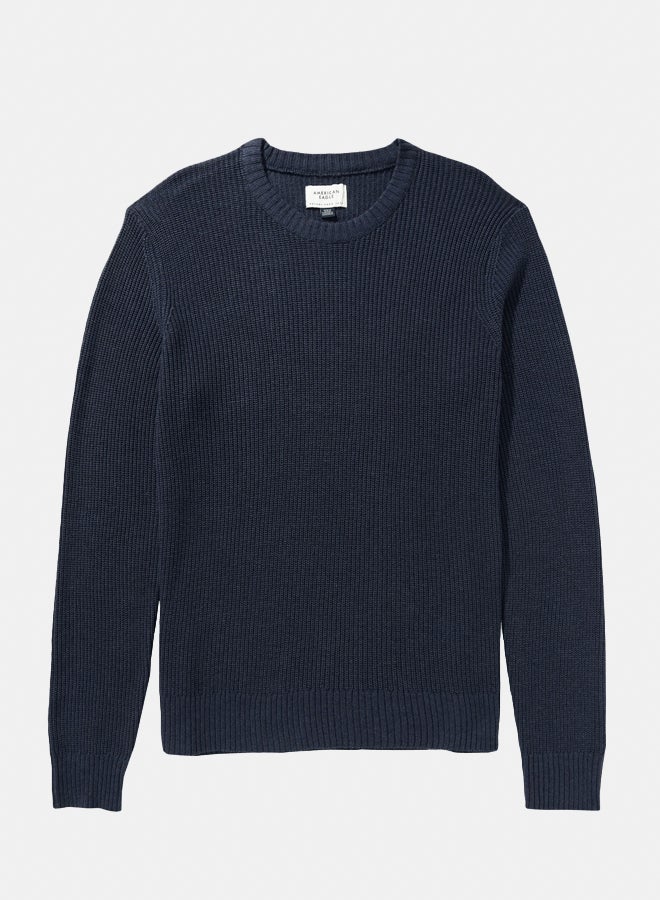 American Eagle AE Waffle Crew Neck Sweater - Image 1