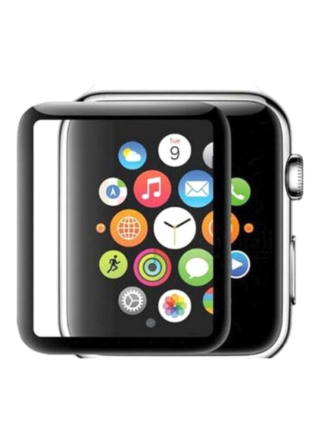 بيوينتي حماية شاشة منحنية ثلاثية الأبعاد لساعات آبل سلسلة 4/5 40 مم شفافة/سوداء