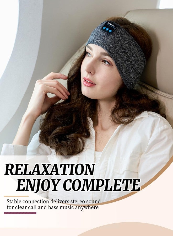 Perytong Wireless Sleep Headband Stretchable Bluetooth 5.2 Headphones, Comfortable Side Sleeping Earbuds with High Definition Stereo Speakers, Grey, Electronics, Gifts for Men Women - Image 4