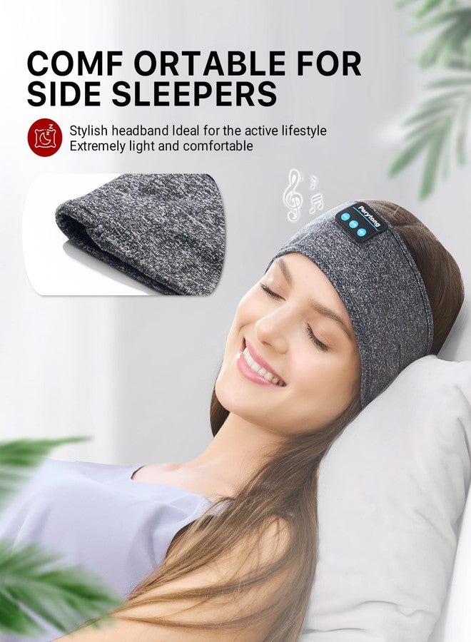 Perytong Wireless Sleep Headband Stretchable Bluetooth 5.2 Headphones, Comfortable Side Sleeping Earbuds with High Definition Stereo Speakers, Grey, Electronics, Gifts for Men Women - Image 3