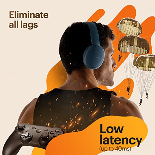 Noise Two Wireless On Ear Headphones with 50 Hours Playtime, Low Latency(up to 45ms), 4 Play Modes, Dual Pairing, BT v5.3 (Bold Black) - Image 4