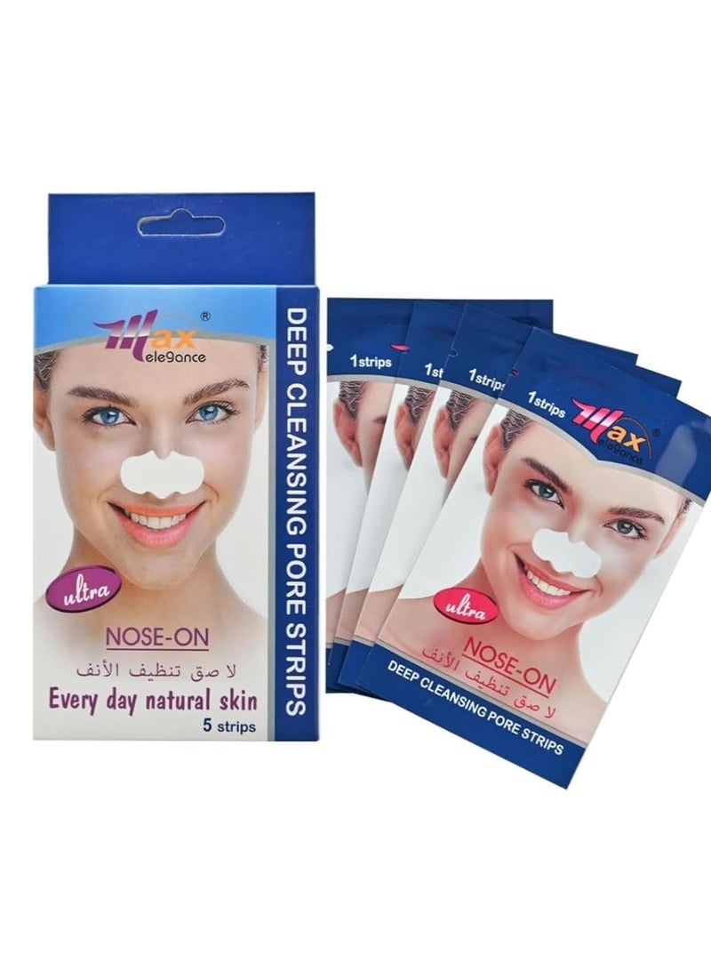 Max Nose pore cleansing strips to remove blackheads and excess oils that clog skin pores. Care for all skin types. - Image 1