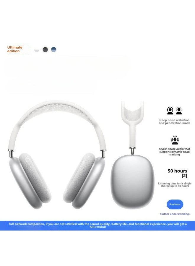 Huaqiang North 2024 IPhone15 Wireless Noise Reduction Sports Max Headset Bluetooth Headset For Apple/Fruit-Color:Silver | Ultimate Version  - Image 1