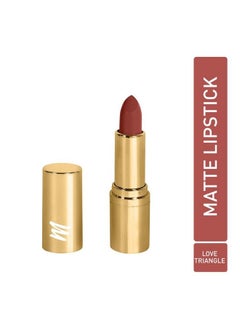 MyGlamm Treasure It Suede Matte Lipstick Love Triangle 4 Gm ; Long Lasting Matte Lipstick ; With Vitamin E And Cocoa Seed Butter ; Nondrying ; Crueltyfree & Vegan  - Image 3