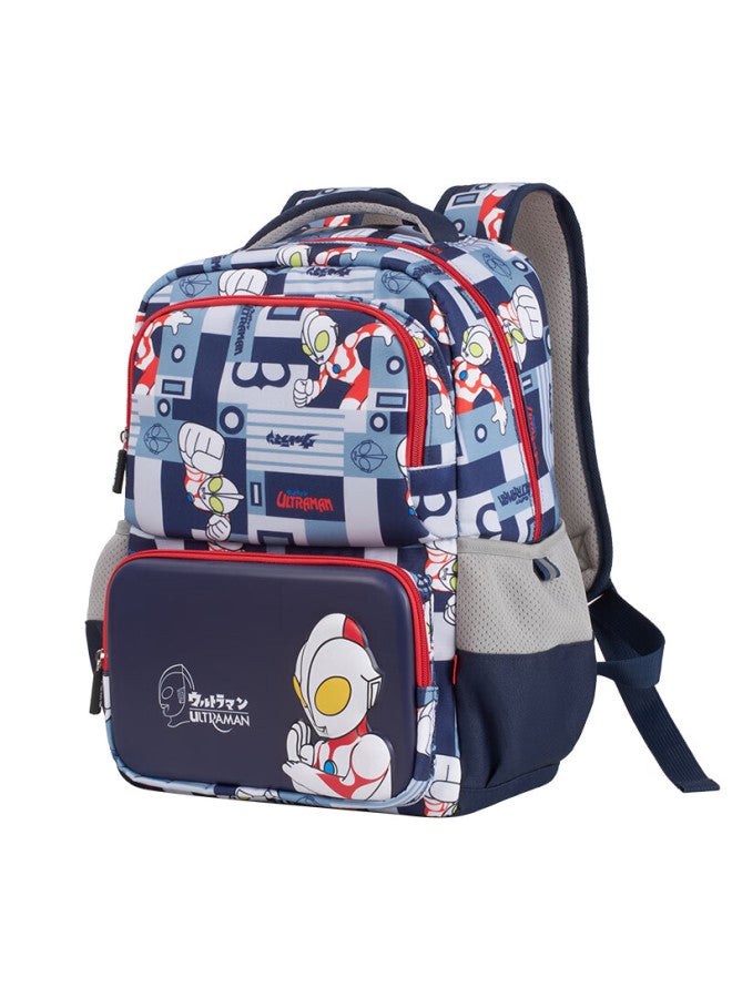 Yome Elementary School Backpack, Anime Cartoon Colorful Design, For Grades 1-4, Stress-relieving, For Boys And Girls, Children's Ultra-light Backpack, Navy Blue - Image 3