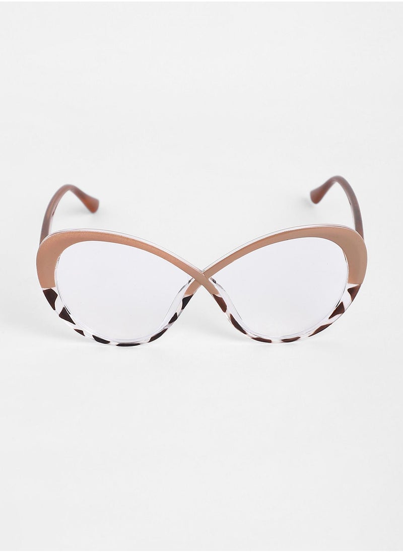 Haute Sauce The Ombre Twist Cateye Sunglasses - Buff Beige  - Image 4