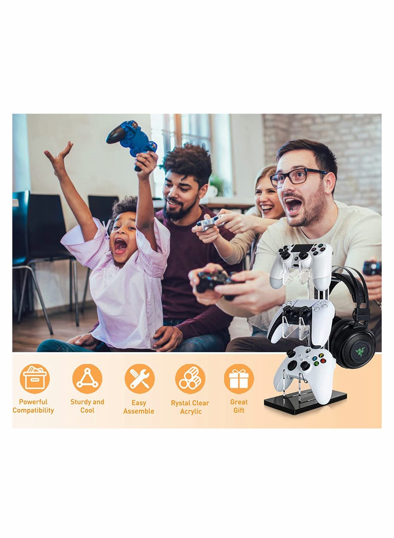 SOLARAE Gaming Accessories, Controller Holder, Dual Controller Stand, For Ps5 Ps4 Xbox, For Switch, For Gaming Accessories, Build Game Fortresses - Image 3