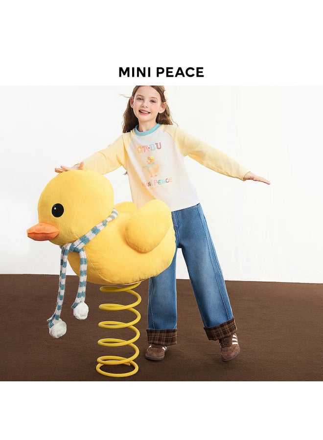 Minipeace Peacebird Kids Winter New Girls Long Sleeve T-shirt Fbcpf411y Bright White (thick Winter) 110 - Image 2