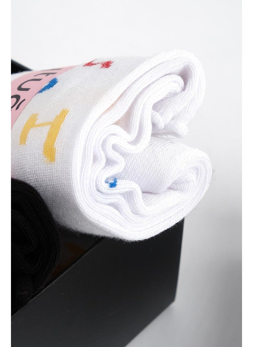 Aytuğ - Women's Bamboo 4 Pairs Special Boxed Multicolor Socks - 43051-1 - Image 1