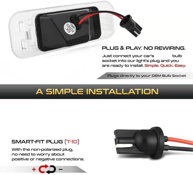 QASULER LED License Plate Light for Kia Rio - Image 5