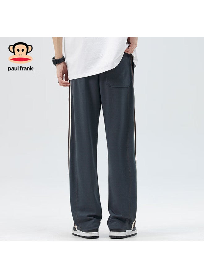 Paul Frank Casual Pants For Men, Spring And Autumn Loose Wide-leg Trousers, Fashionable American-style Trendy Pants For Men, Size L, Khaki Color - Image 3