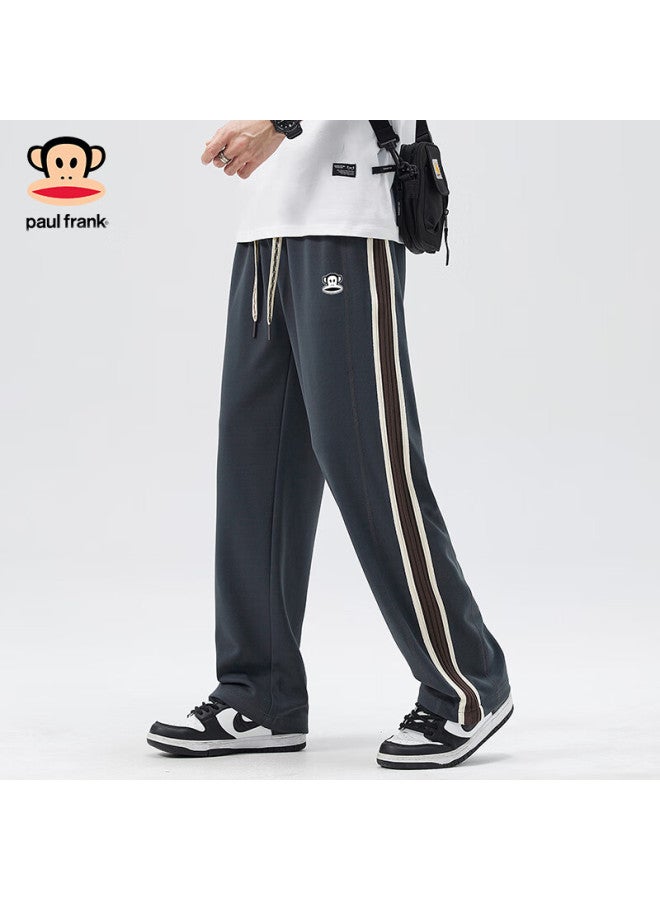 Paul Frank Casual Pants For Men, Spring And Autumn Loose Wide-leg Trousers, Fashionable American-style Trendy Pants For Men, Size L, Khaki Color - Image 2