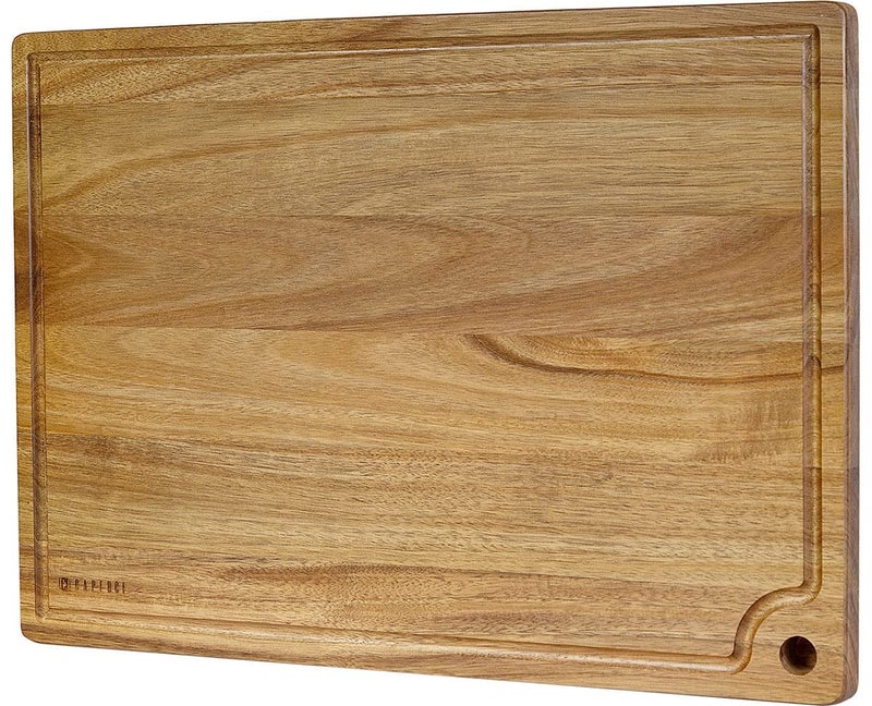Extra Large Acacia Wood Cutting Board 20 x 14 Inch  Caperci Better Kitchen Chopping Board with Juice Groove  Handle Hole for Meat Butcher Block Vegetables and Cheese