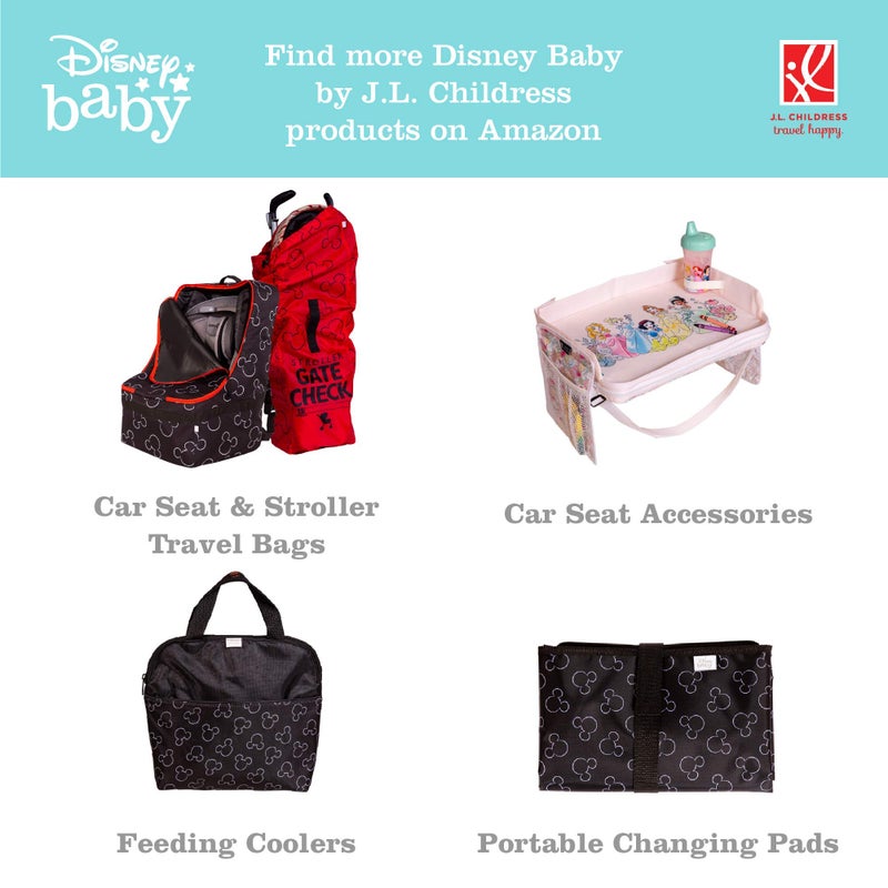 J.L. Childress Disney Baby by J.L. Childress Shopping Cart & High Chair Cover for Baby, Kids, & Toddler - Cover for Grocery Carts & Restaurants, Universal Fit - Minnie Mouse, Floral - Image 4