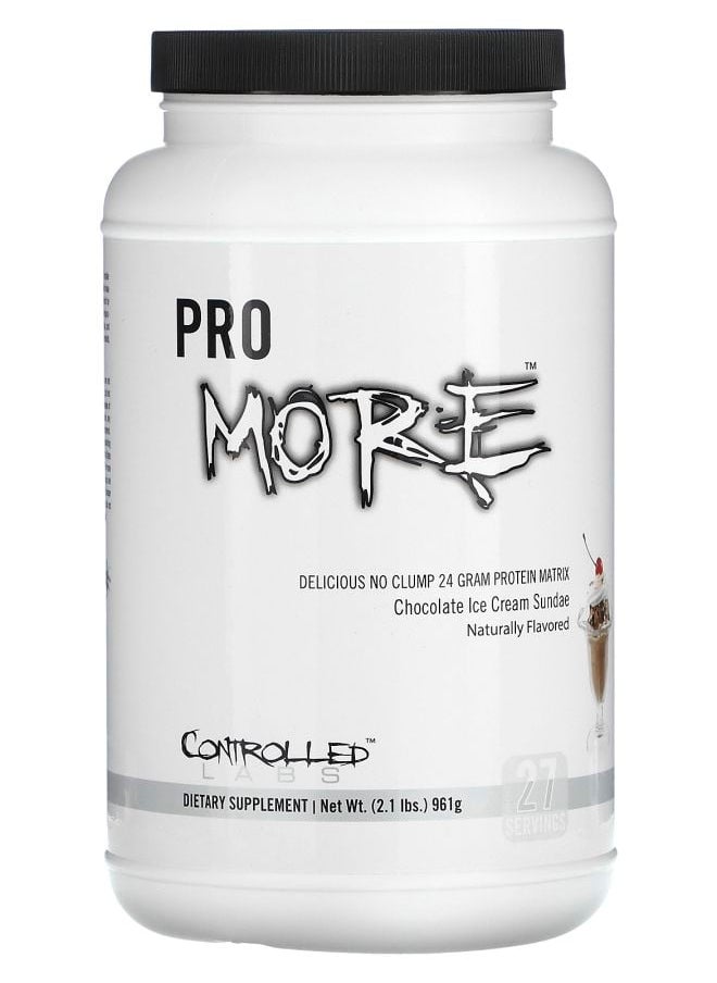 controlled labs - Pro More Protein Matrix Chocolate Ice Cream Sunday 2.1 lb (961 g) - Image 1