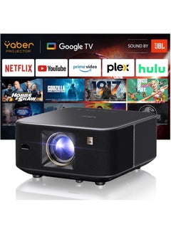 Yaber K3 Projector 1080p Resolution 1600 ANSI Lumens Brightness Dual 15W JBL Speakers with Dolby Audio Auto Focus  Keystone Correction Advanced Smart Features  - Image 1