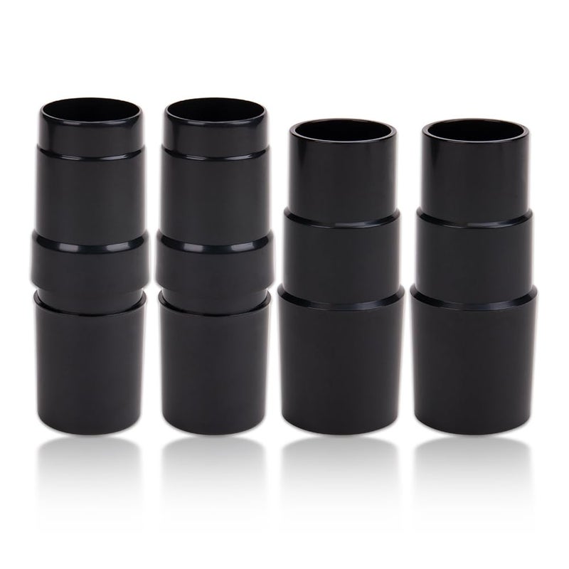 WSDMAVIS Set of 4 Universal 35mm to 32mm Home Vacuum Cleaner Hose Adapter Converter Replacement Connector Help 138 Tube To Fit 114 Brush Head