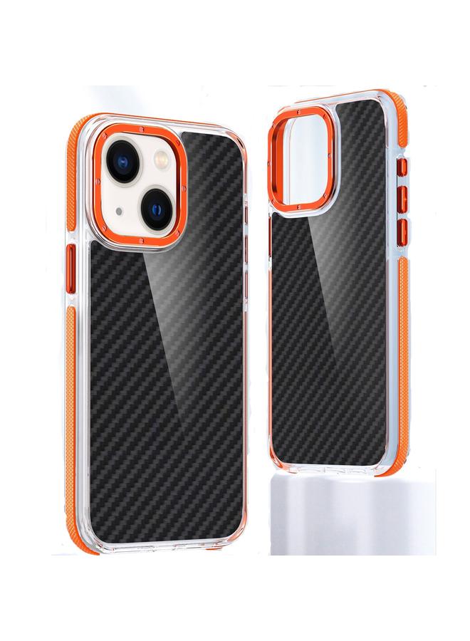 Zaboon Case For iPhone 13 Dual-Color Carbon Fiber Acrylic Hybrid TPU Phone Case - Image 1
