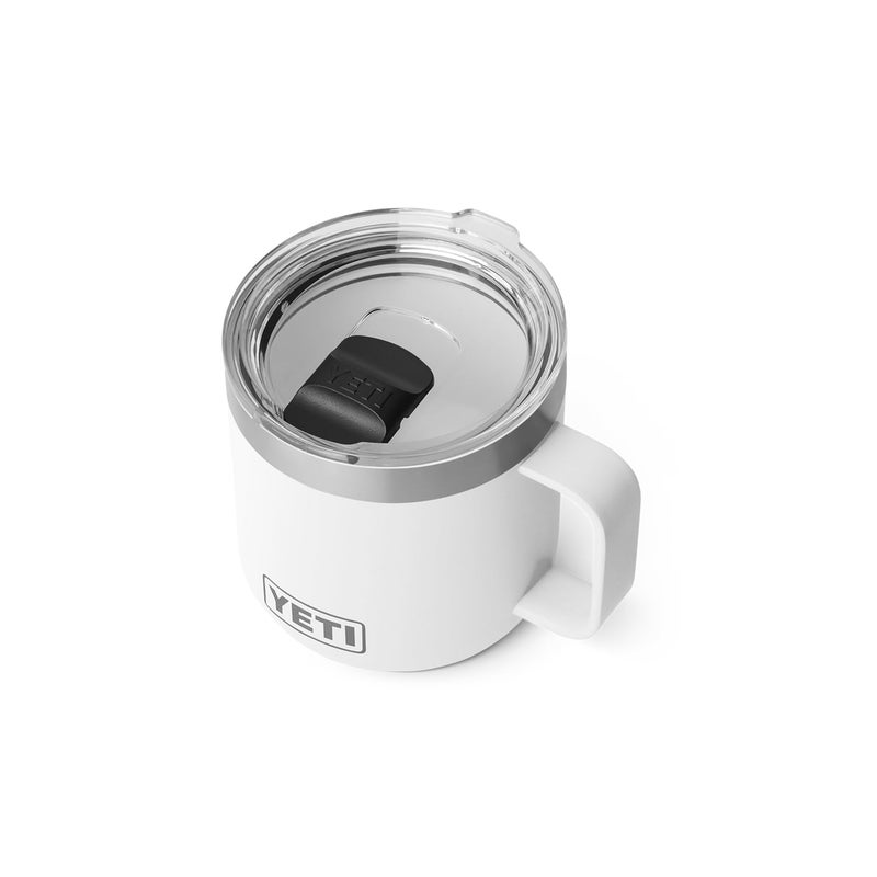 YETI Rambler 14 oz Ceramic Lined Stackable Mug Vacuum Insulated Stainless Steel with MagSlider Lid White - Image 2